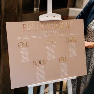 STANDARD Seating Plan ( up to 10 tables ), seating chart, acrylic seating plan, wedding seating plan
