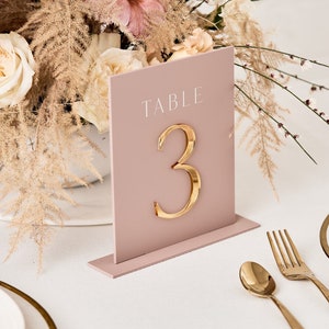 RECTANGLE acrylic table numbers, wedding table numbers, acrylic table numbers, personalised table numbers,