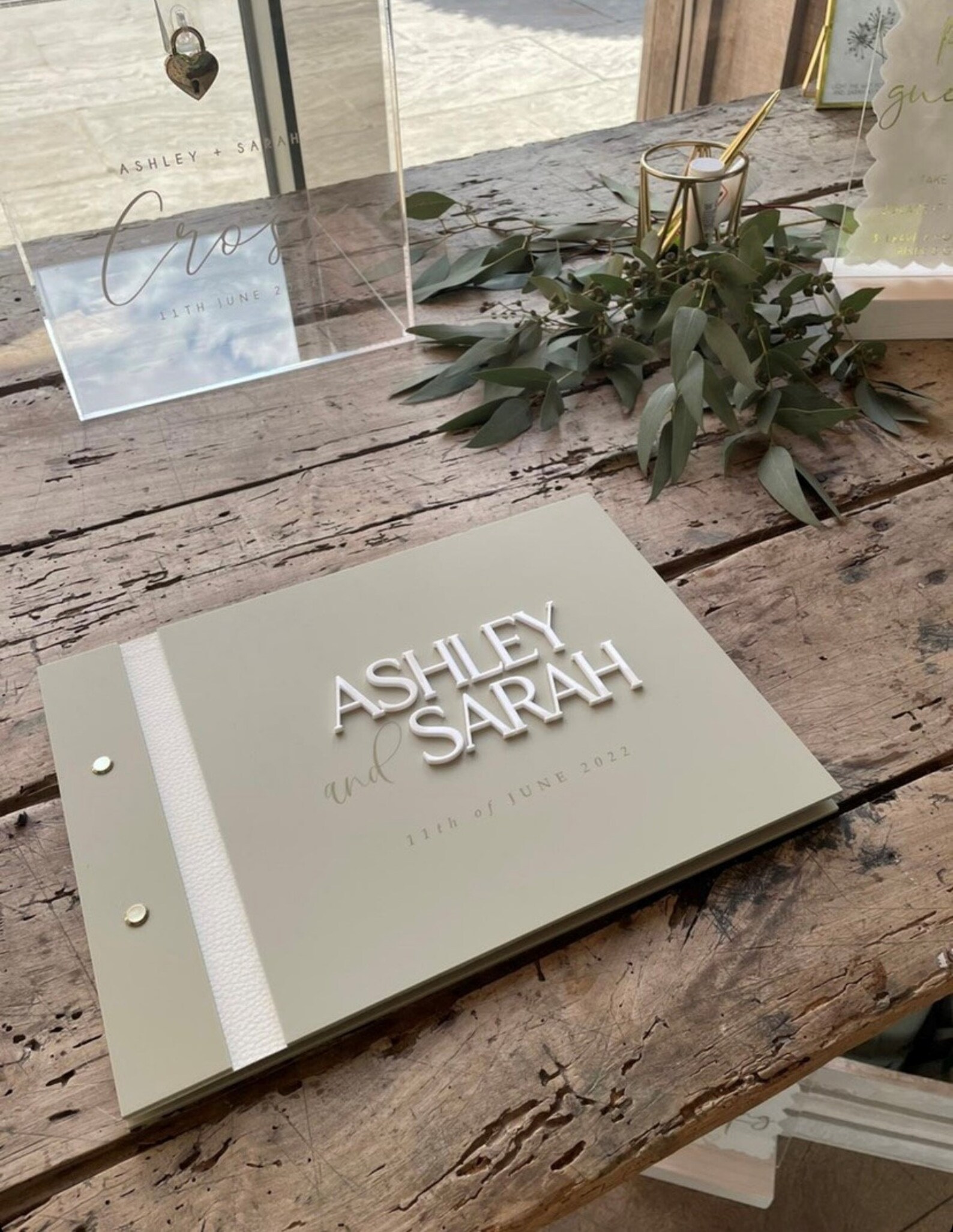 Acrylic Guestbook A4 Acrylic Guestbook Wedding Guestbook Etsy UK