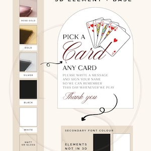 Playing Cards Guestbook Sign' Pick a Card image 4