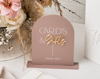 A5 'Cards and Gifts' sign, Wedding Signs, Wedding signage. Cards Sign. Acrylic signs.