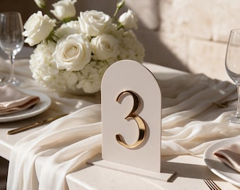 Mini Dome Acrylic Table Numbers, Wedding Decor