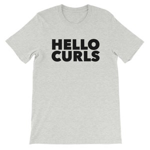 Curly Hair T-shirt Natural Hair T-shirts Hello Curls Shirt - Etsy