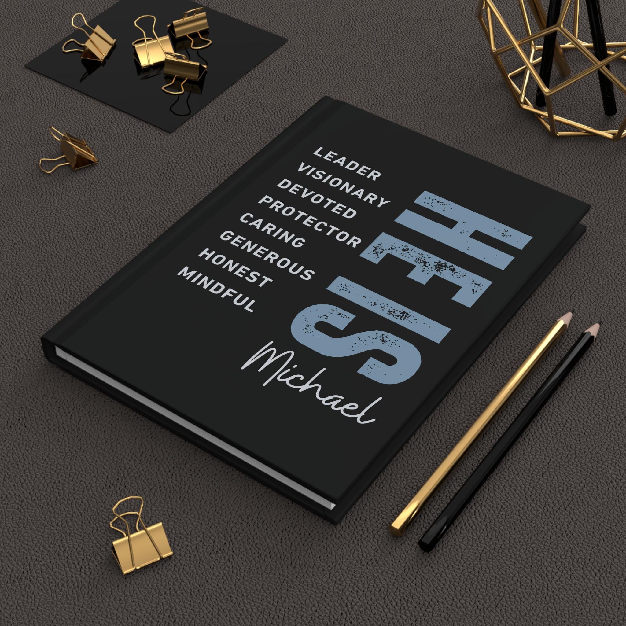 Personalized Journal for Men, He Is, Inspirational Gifts, Lined ...