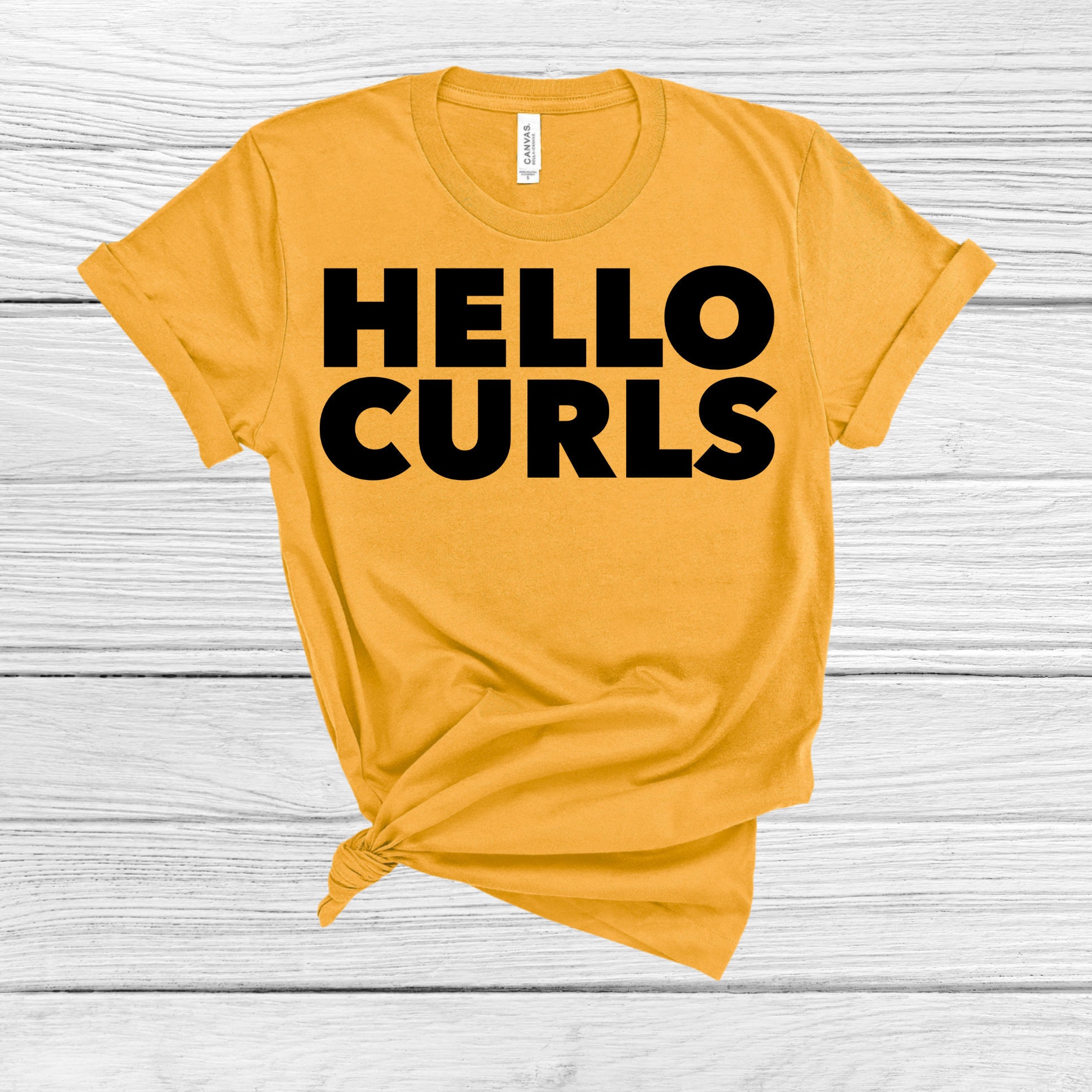 Curly Hair Tshirt Natural Hair Tshirts Hello Curls Shirt Etsy