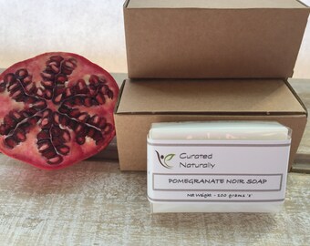 Goats Milk 100g Pomegranate Noir Handmade Soap Ideal Gift Handmade Soap UK Gift Curated Naturally UK