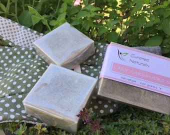 Gardeners Soap Lavender & Bergamot Pumice Natural Goats Milk 100g Curated Naturally UK
