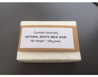 Handmade Goats Milk Natural 100g Soap Curated Naturally UK