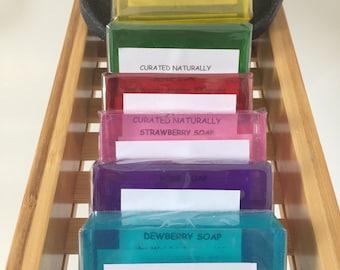 Scented Handmade Soap 2 x 100g Clear Soap Various Colours Fragrances  Curated Naturally UK Special Offer