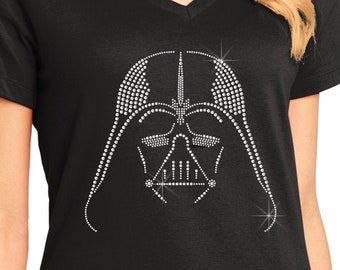 Darth Vader Women's Perfect Weight V-Neck Tee. ndk1320