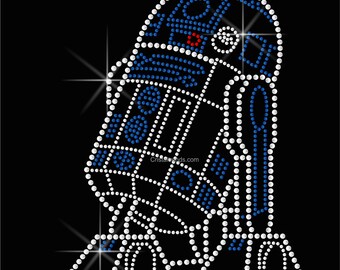Stud Heat Transfer Star Wars BB-8 Large Detailed Rhinestone Rhinestud