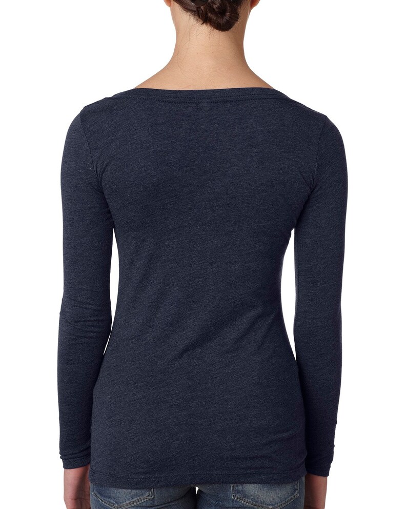 Next Level Ladies/' Triblend Long-Sleeve Scoop ndk1331 Swim Mom