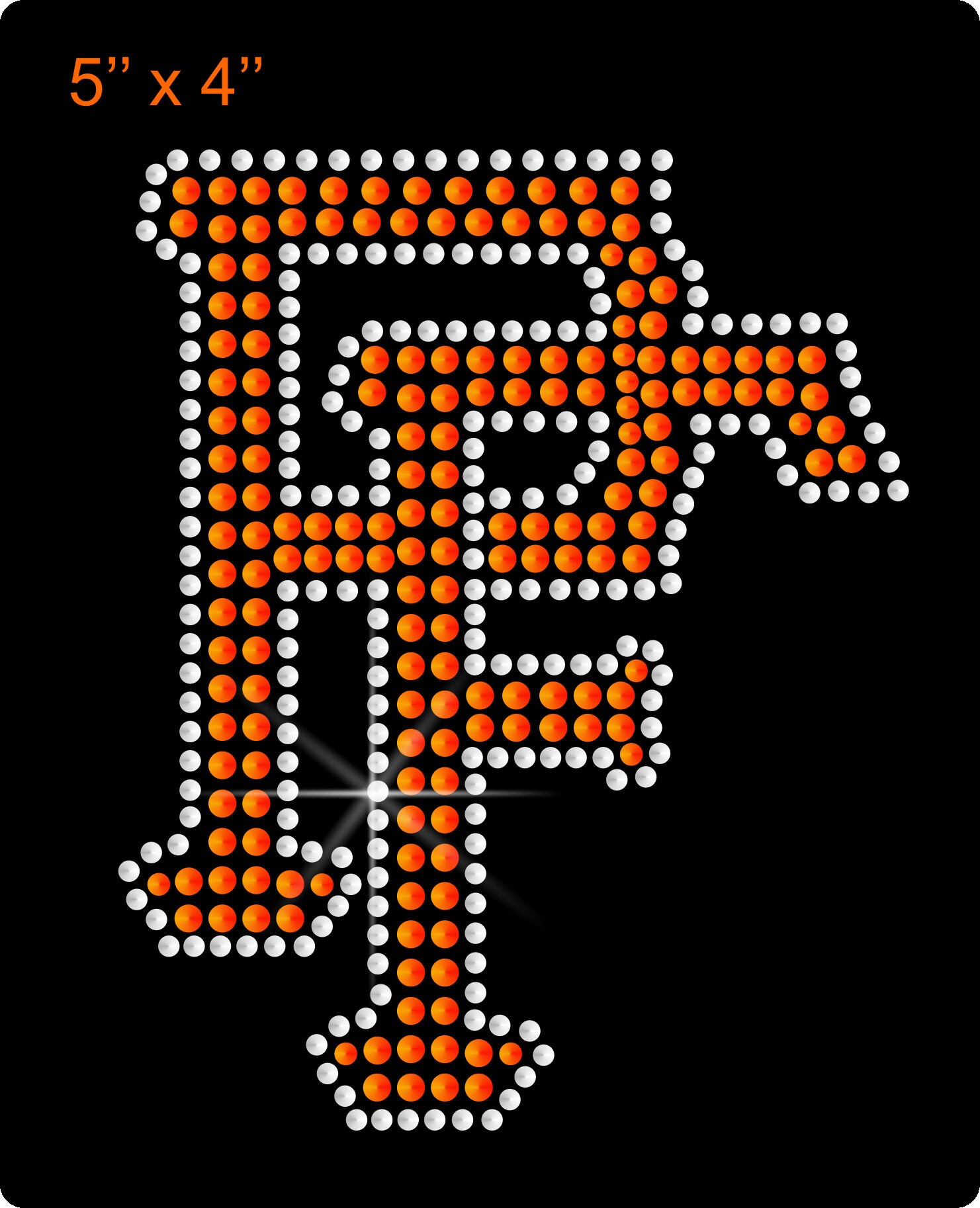 PF Custom Logo, Rhinestone Heat Transfer Decal Iron-on. Ndk4393 - Etsy