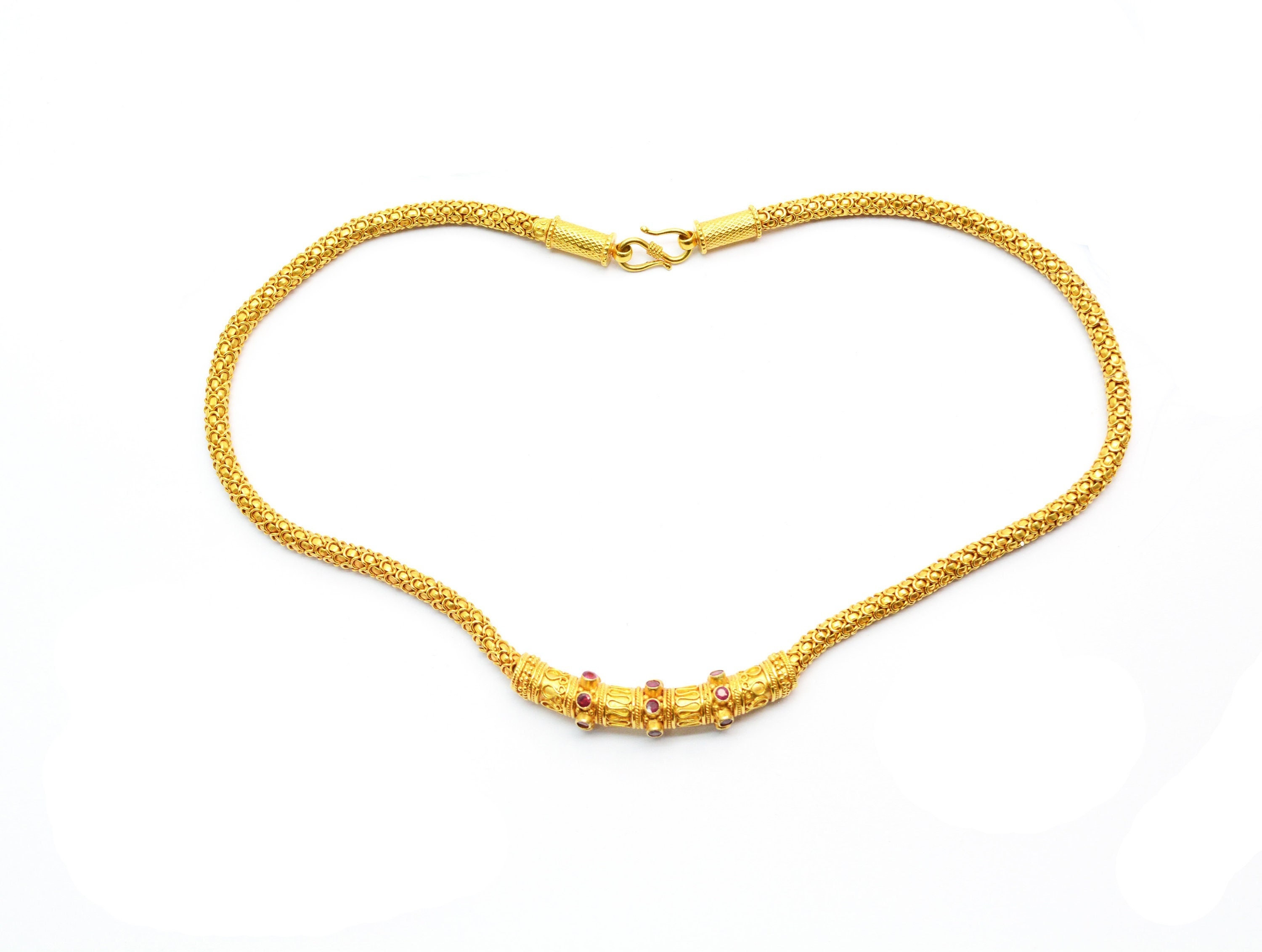 Gorgeous 18K Solid Yellow Gold Necklace Length 45 CM Sold by 1 Pc tan1775 Maanishka Creation Etsy Canada