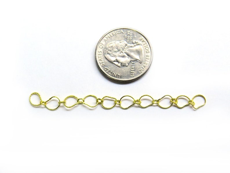 Wheel Handmade 18k Solid Yellow Gold Chain Mango Shape Sold by 1pcs Stunning 18k Yellow Gold Link Chain in Shiny Finish TAN0544 1.5 inch