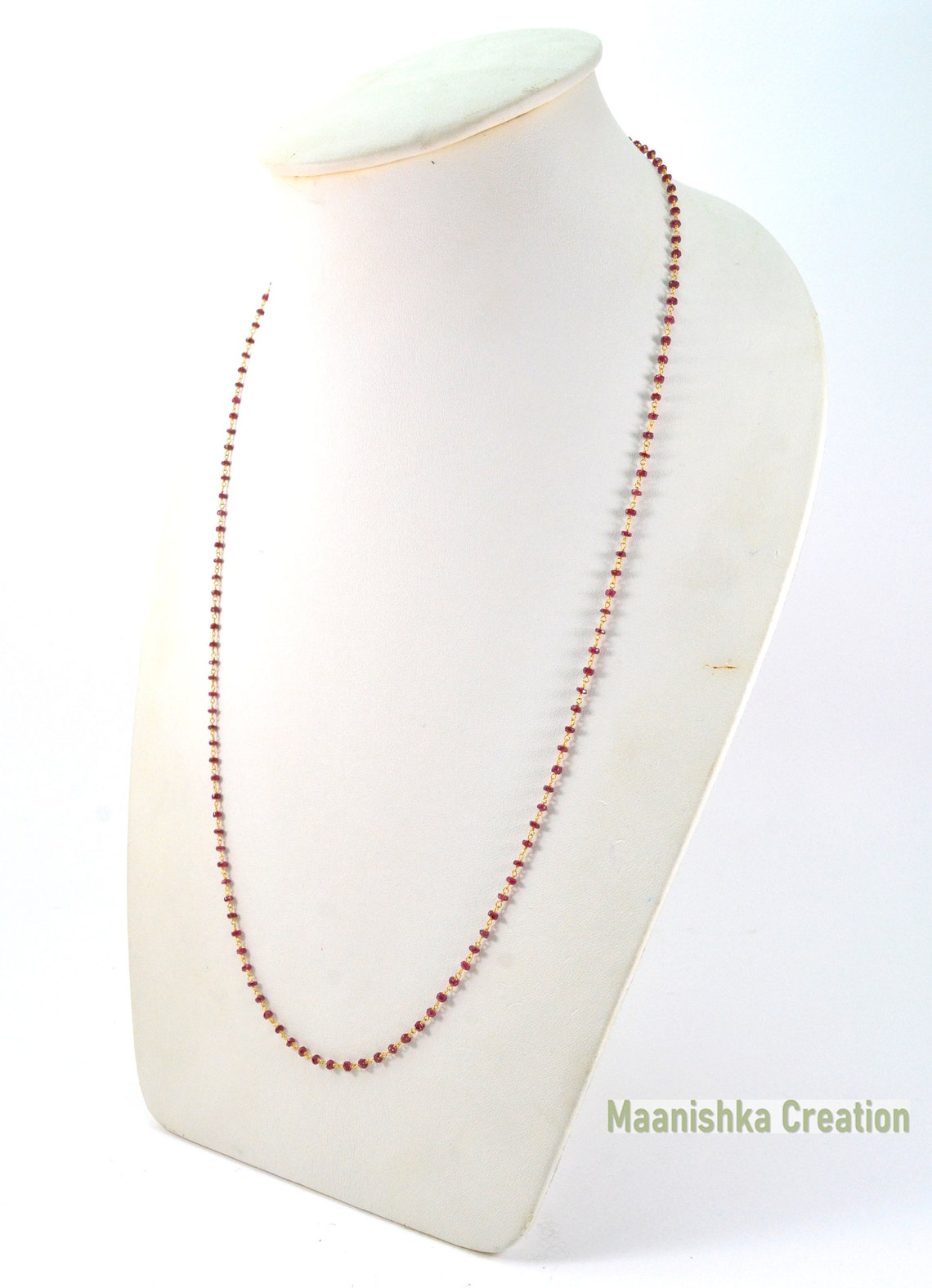 Modest Necklace 14K Solid Gold Wire Wrapped Necklace Rosary Etsy