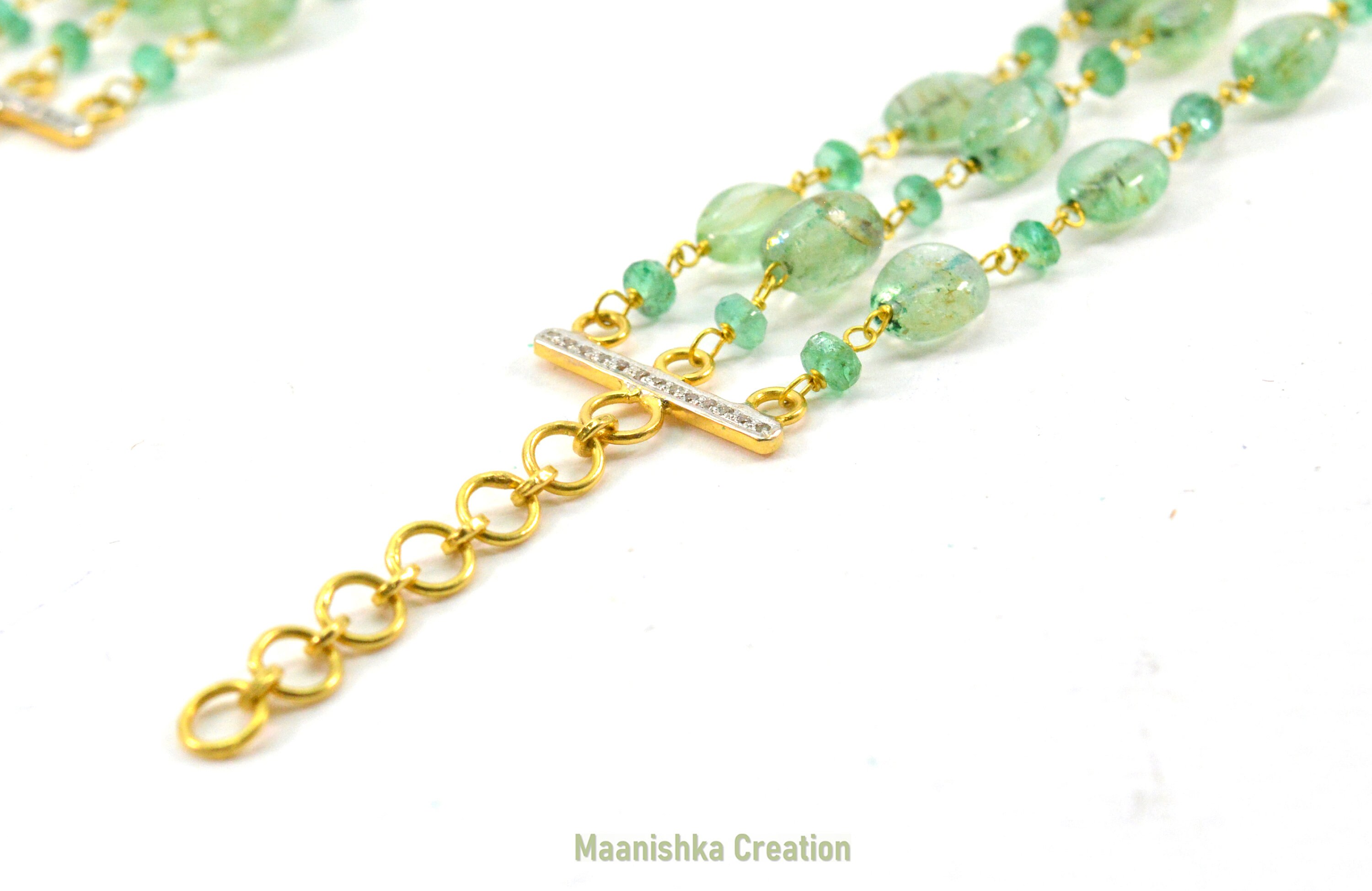 Handmade Plain 14K Solid Gold Wire Wrapped Necklace Rosary Etsy