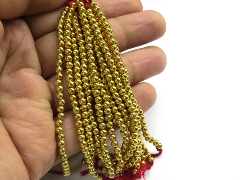 Brushed Finished Solid Gold Beads Gold Beads Shape Gold Etsy