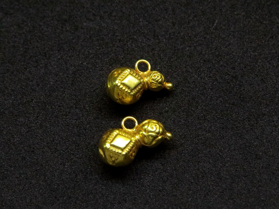 Shape Gold Beads 18K Solid Gold Bead Handmade 18K solid Etsy