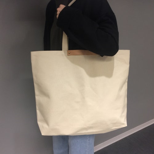 Extra large canvas bag shopping bag cotton tote bag bag etsy