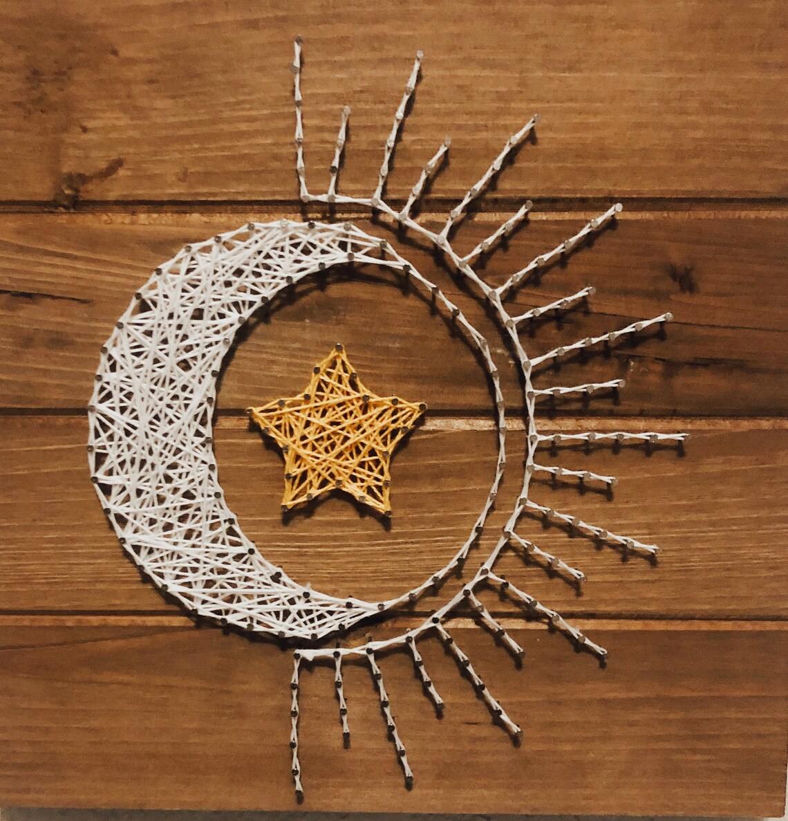 Moon and Sun String Art Etsy