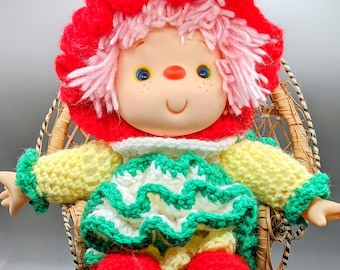 Vintage Crochet Lollipop Lane Strawberry Shortcake Doll