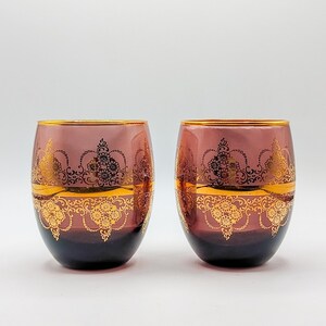 Vecchia Murano Amethyst Wine Glasses (2) - Etsy Australia