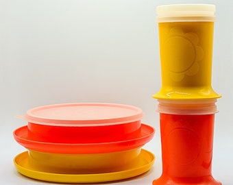 Sunflower Tupperware Sippy Cups & Bowls