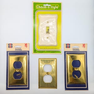 Vintage Brass Switch Plates & Outlet Covers