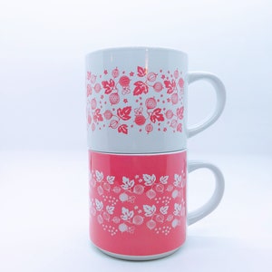 Pyrex Inspired Stackable Mugs image 6