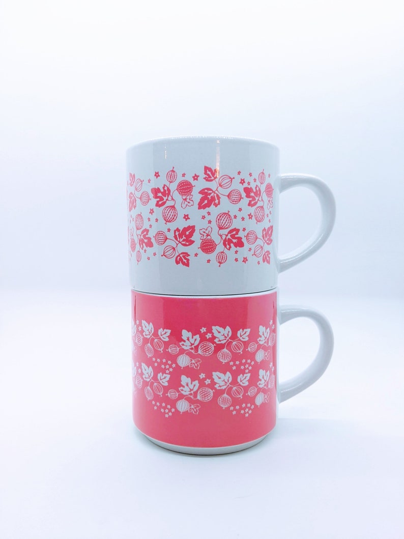 Pyrex Inspired Stackable Mugs image 6