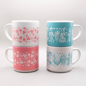 Pyrex Inspired Stackable Mugs image 4