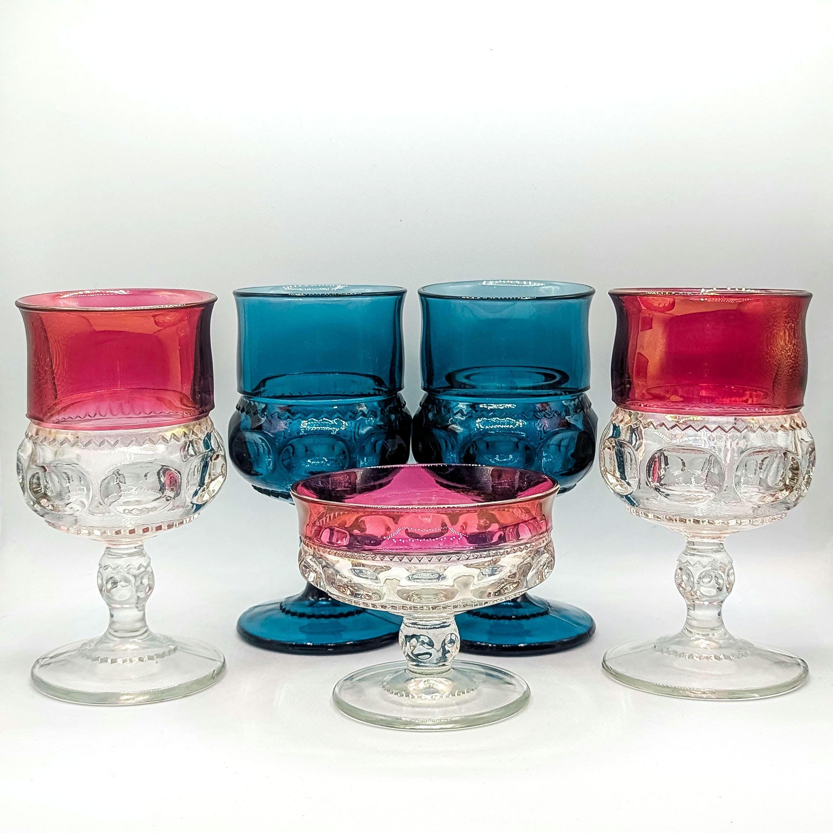 Tiffin franciscan blue glasses - Etsy 日本