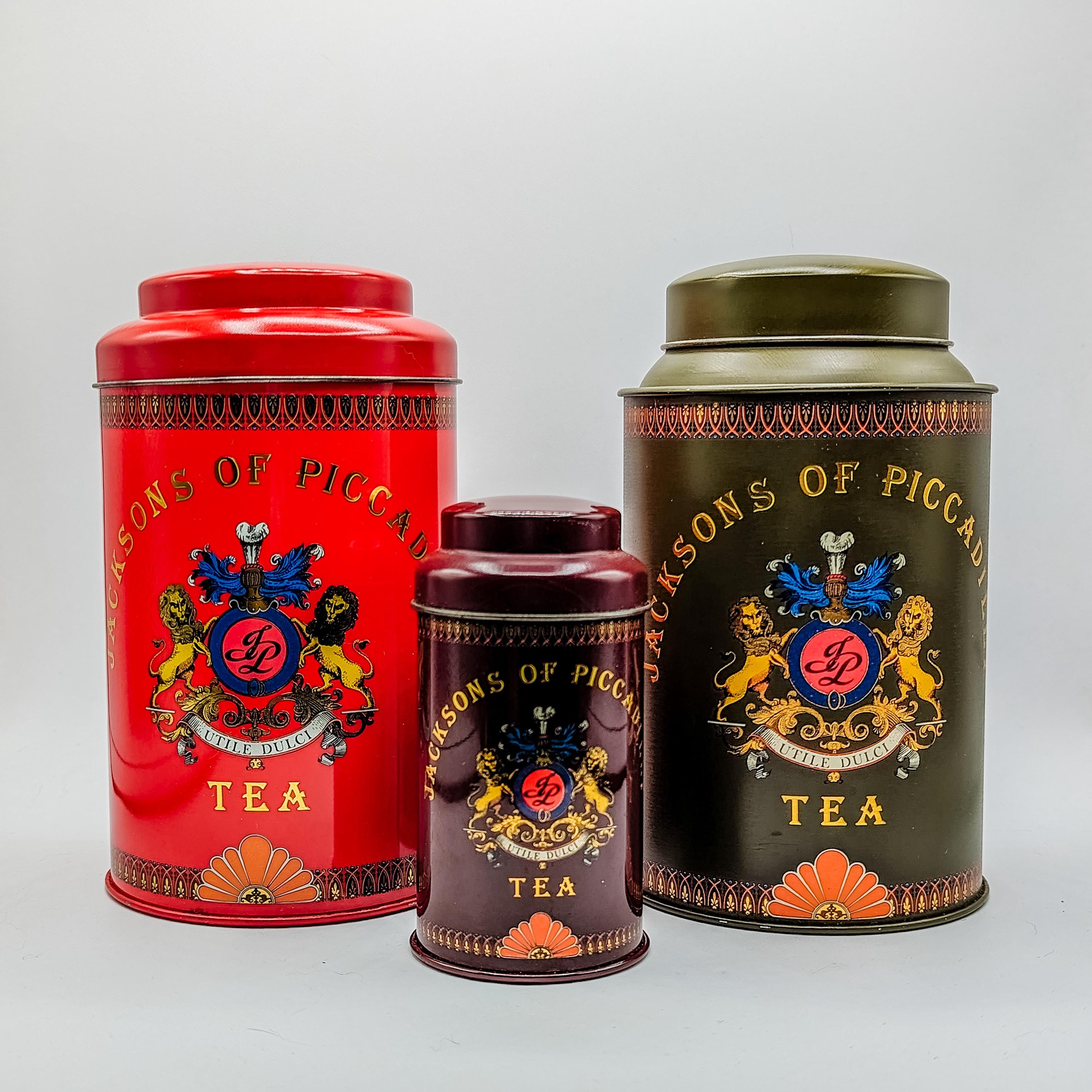 Vintage Jacksons of Piccadilly Tea Tins 