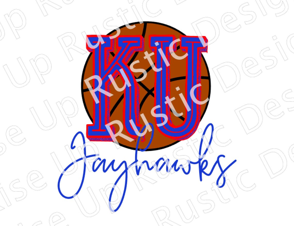 KU Jayhawks Basketball JPEG Png Svg KU Basketball Etsy