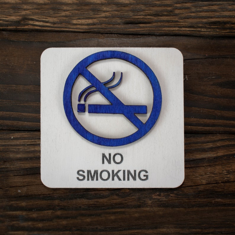 Panneau en bois d'interdiction de fumer pour hôtel, Airbnb, restaurant, lieu public, Panneau en bois d'interdiction de fumer image 6