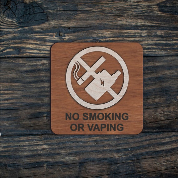Wooden Sign No Smoking, No Vaping for Hotel, Airbnb, Restaurant, Public  Place, No Smoking, No Vaping Wood Sign