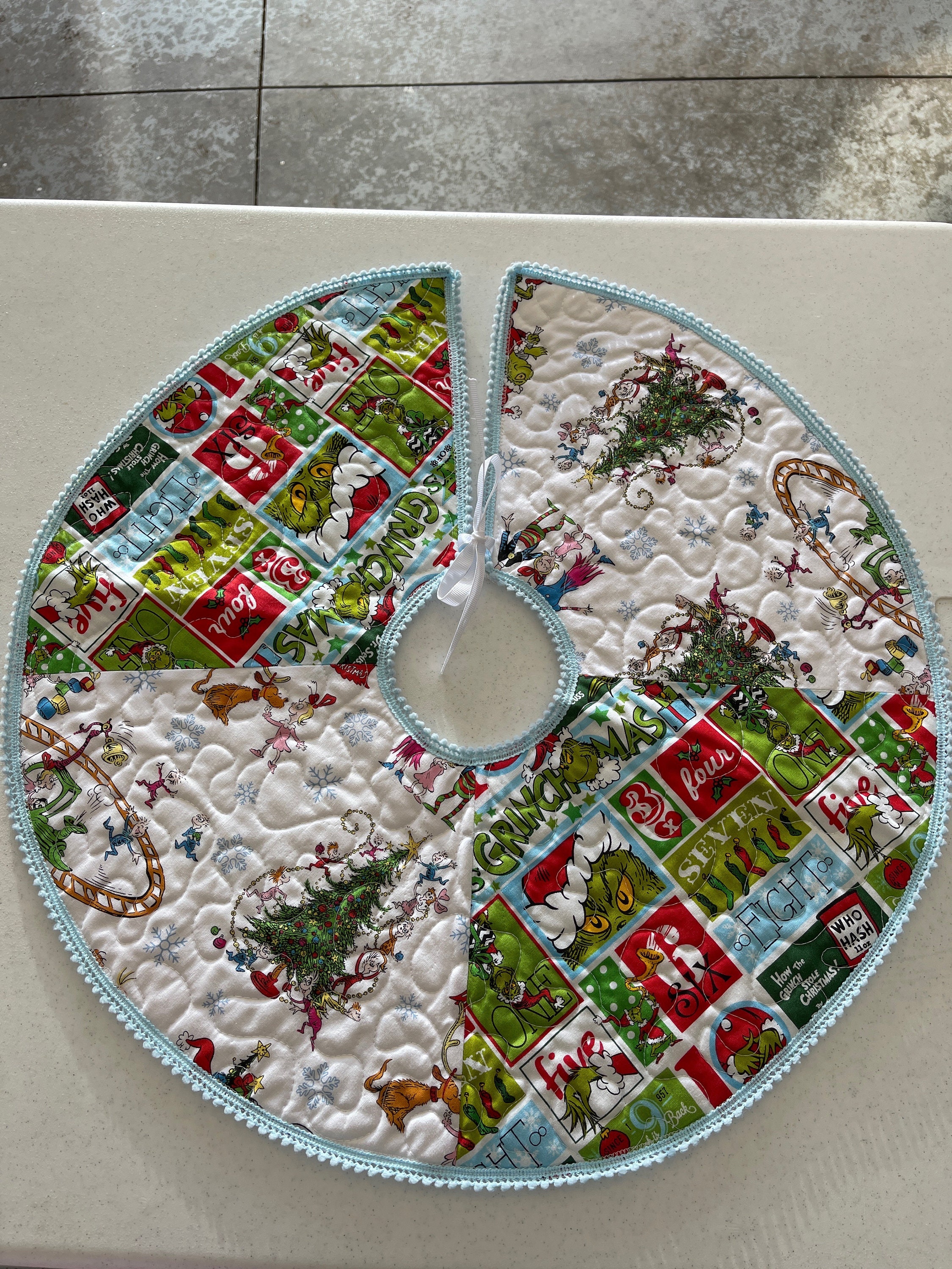 The Grinch Mini Tree Skirts Etsy