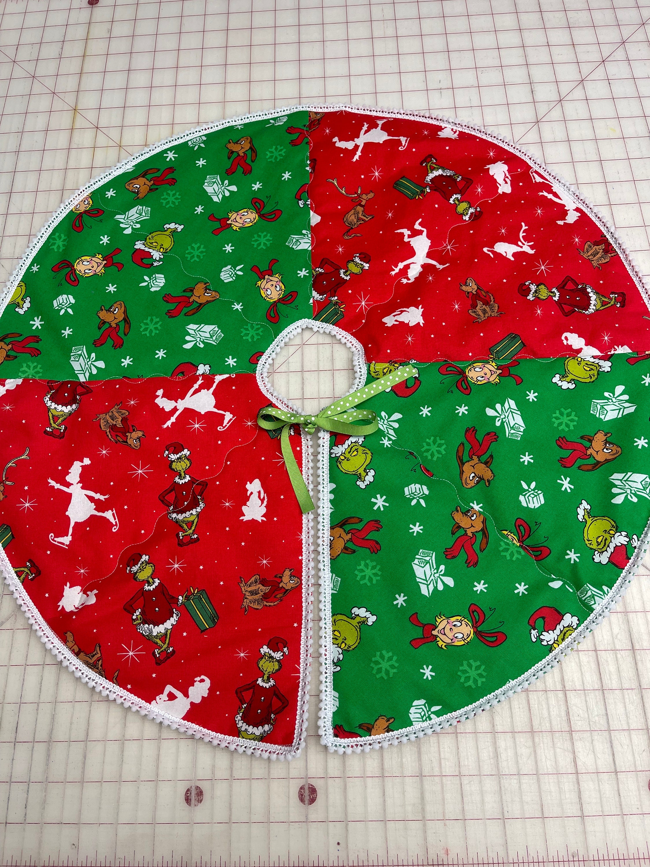 The Grinch Mini Tree Skirts Etsy