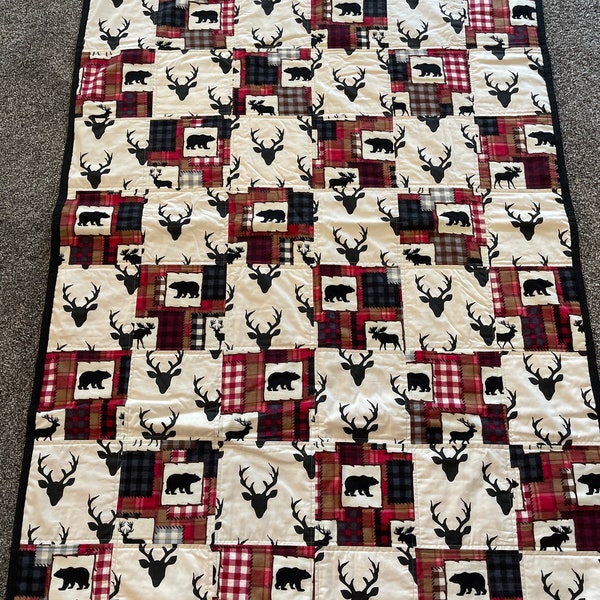 Deer Quilt Etsy