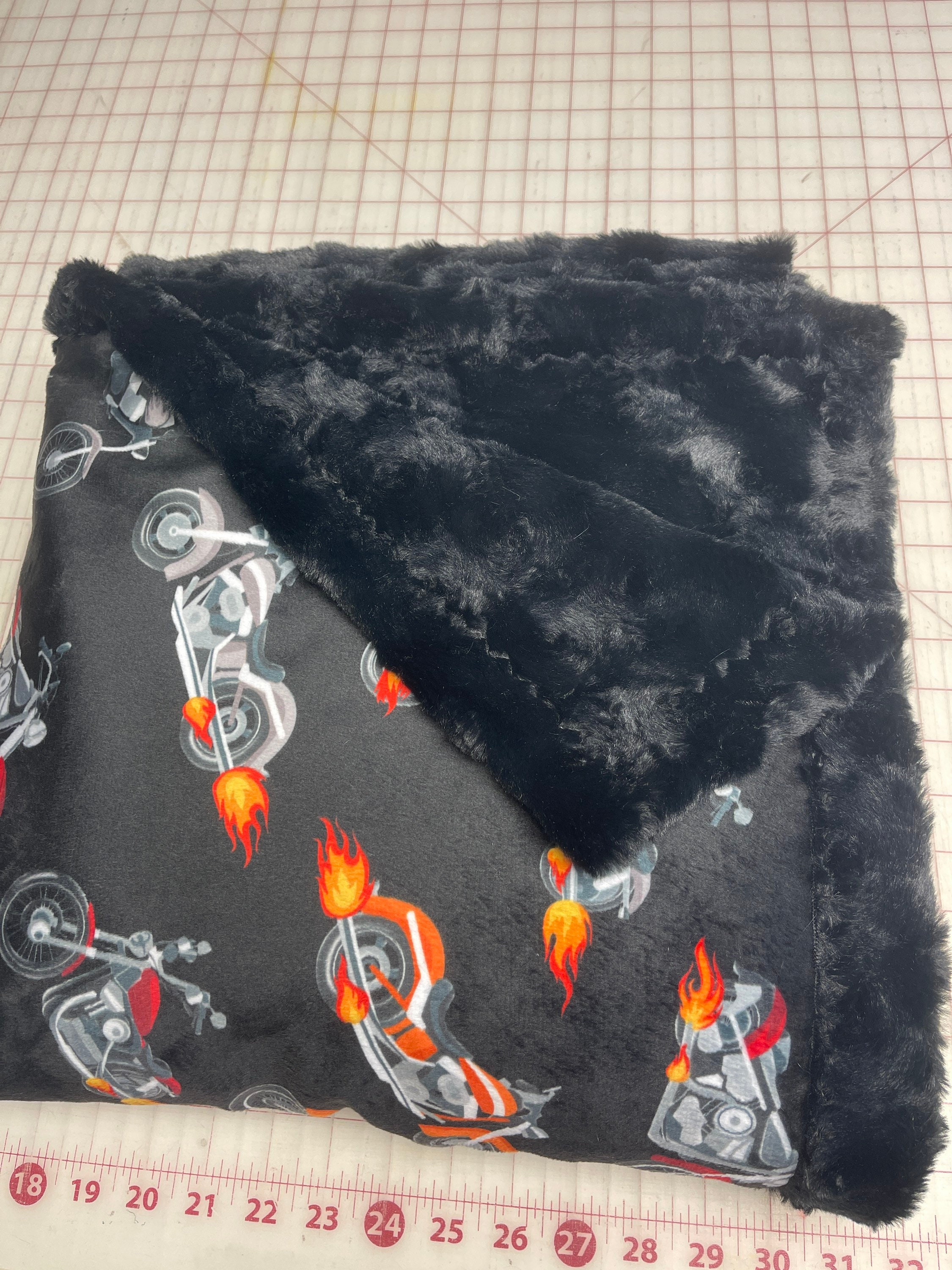 Harley Davidson Minky Throw Etsy