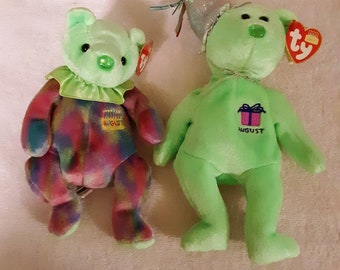 august birthday beanie baby