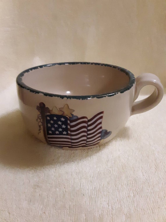 2003 Home And Garden Party Ltd Americana Soup Mug Soup Bowl Etsy