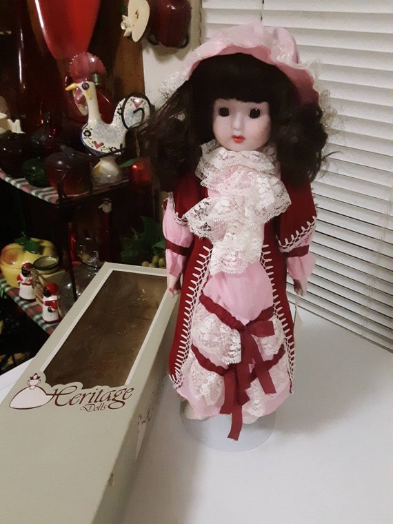 porcelain doll black hair
