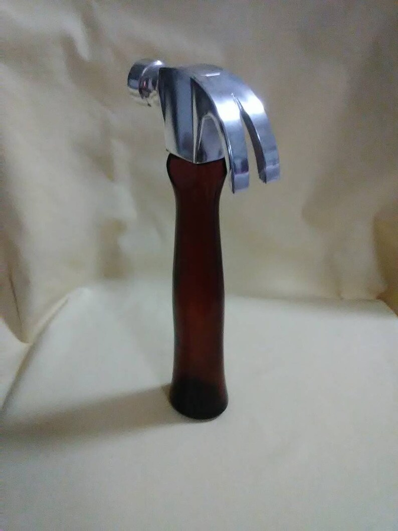 Bottle Vintage Avon Amber Glass Hammer Decanter