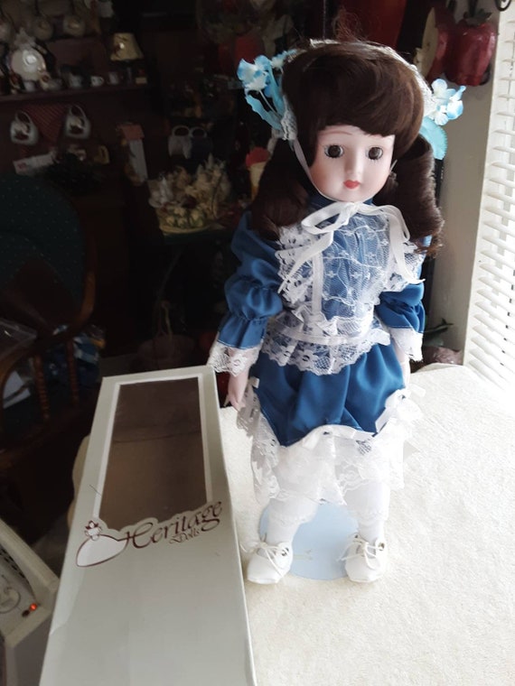 animated wind up musical doll genuine fine bisque porcelain