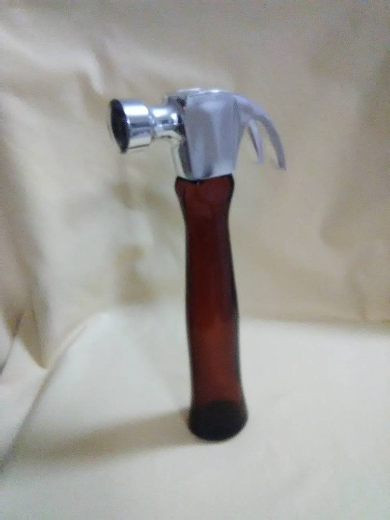 Bottle Vintage Avon Amber Glass Hammer Decanter