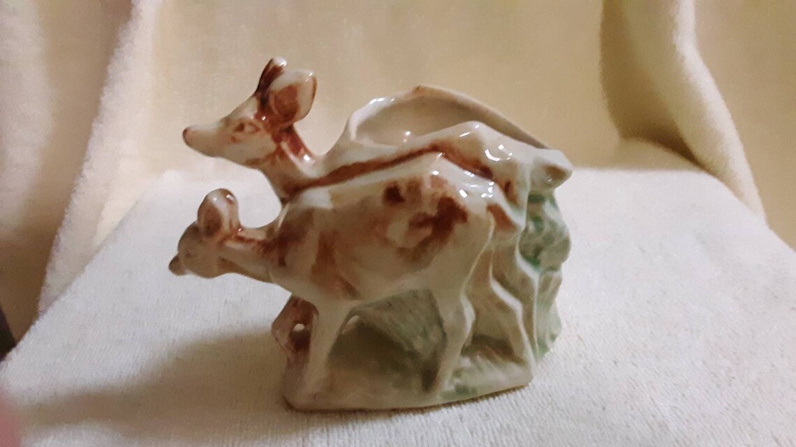 Vintage McCoy Deer Planter Vase Two Deer Planter Indoor | Etsy