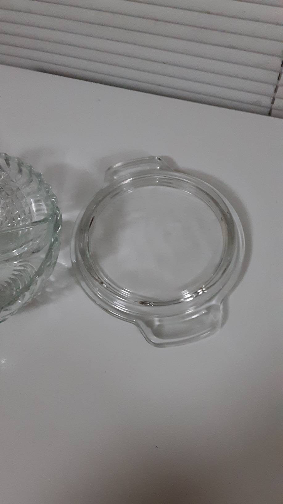Vintage Clear Crystal Glass Divided Bowl with Lid Relish Dish Etsy