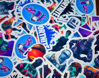 pack 100 fortnite sticker individual stickers fortnite party favors fortnite bag fillers fortnite stickers paper - fortnite easter basket stuffers